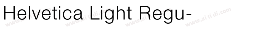 Helvetica Light Regu字体转换